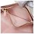 Cartera larga Prada de piel Saffiano con triángulo Castaño Rosa - vista 5