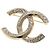 Spilla Chanel Coco Mark in metallo dorato D'oro
