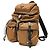 Prada Re-Nylon x Leather Rucksack Braun