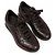 Sneaker Gucci in pelle di coccodrillo marrone - vista 3
