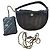 Chanel Handtasche aus gestepptem Leder und Mesh mit passendem Beutel Schwarz