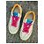 Sneakers Chanel in pelle bianca e suole giallo neon Rosa Bianco - vista 11