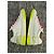 Sneakers Chanel in pelle bianca e suole giallo neon Rosa Bianco - vista 5