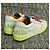 Sneakers Chanel in pelle bianca e suole giallo neon Rosa Bianco - vista 9