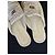 Chanel Mules in pelle beige con perle CC - vista 11