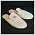Chanel Mules in pelle beige con perle CC - vista 5