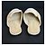 Chanel Mules in pelle beige con perle CC - vista 8