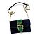 Borsa a tracolla Prada Cahier in velluto con catena Nero Verde - vista 2