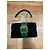 Borsa a tracolla Prada Cahier in velluto con catena Nero Verde - vista 3