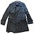 Louis Vuitton schwarzer Trenchcoat mit abnehmbarem Nerzfutter