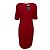 Autre Marque Lafayette 148 New York Ruby Red Viscose Stretch Midi Kleid Rot - Ansicht 3