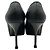 Sapatos de salto plataforma Tribtoo em couro gofrado preto Saint Laurent - vista 5