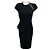 Abito bodycon aderente in maglia elasticizzata Givenchy nero con dettaglio zip