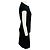 Abito bodycon aderente in maglia elasticizzata Givenchy nero con dettaglio zip - vista 2