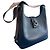 Borsa a tracolla Hermès Evelyne in pelle Midnight Blue - vista 2