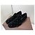 Louis Vuitton Black Velvet Loafer Black Monogram Velour Schwarz 7.5 (41,5) Nero - vista 3