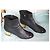 Botas 2-em-1 Chanel em nylon acolchoado e couro preto - vista 11