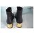 Botas 2-em-1 Chanel em nylon acolchoado e couro preto - vista 12