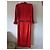 Gabriela Hearst Rotes langes Leinenkleid - Ansicht 3