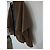 Poncho Hermès de cashmere marrón con flecos y detalles de piel Castaño - vista 4