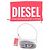 Diesel Borsa a tracolla 1DR argentata Argento - vista 8