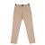 Pantalon droit beige en coton Apc