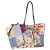 Salvatore Ferragamo Tote Bag Leather Light Blue Multicolor