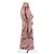 Zimmermann Vestido Botanica Chevron Rosa - vista 3