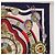Hermès HERMES Carre 90 Scarf Parmi Les Fleursje Compte Silk Navy - vista 4