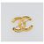 CHANEL COCO Mark Brooch metal Gold Tone CC - vista 3
