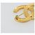 CHANEL COCO Mark Brooch metal Gold Tone CC - vista 4