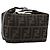 FENDI Zucca Canvas Pouch Black Brown
