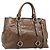 Miu Miu Hand Bag Leather 2way Brown Silver
