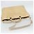 PRADA Hand Bag Leather 2way Beige Gold - vista 9