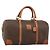 Céline CELINE Macadam Boston Bag PVC Leather Brown Gold Tone