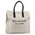 SAINT LAURENT Rive Gauche Hand Bag Coated Canvas Gray Silver