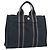 Hermès HERMES Fourre Tout PM Hand Bag Canvas Black Silver