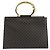 Céline CELINE Macadam Canvas Hand Bag PVC Leather Black Gold - vista 13