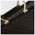 Céline CELINE Macadam Canvas Hand Bag PVC Leather Black Gold - vista 17
