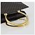 Céline CELINE Macadam Canvas Hand Bag PVC Leather Black Gold - vista 7