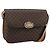 Céline CELINE Macadam Shoulder Bag PVC Leather Brown Gold Tone