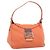 FENDI Mamma Baguette Shoulder Bag Cotton jersey Orange Silver
