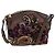 ETRO Paisley Patchwork Shoulder Bag PVC Leather Brown Bordeaux