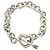Tiffany & Co Bracciale con ciondolo cuore e freccia Tiffany Vintage Argento