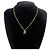 Collana a catena Chanel Vintage Coco Mark D'oro - vista 2