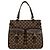 Louis Vuitton Uzès Shopper aus Damier-Leder Braun