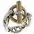 Hermès HERMES Chaine d'Ancre Combination Ring Silber Golden