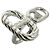 Hermès HERMES Chaine d'Ancre Area 2 Ring Silber