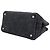 Prada Canapa Handtasche aus Baumwolldenim mit Dreiecks-Logo-Hardware Schwarz - Ansicht 8