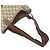 Saco Tote em couro GUCCI Vintage GG Logo Sherry Line Marrom Vermelho Verde - vista 4